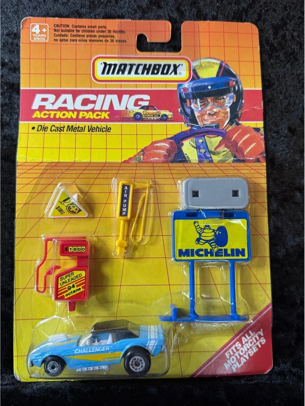 Matchbox Racing Action Pack Die Cast Metal Vehicle with Accessories